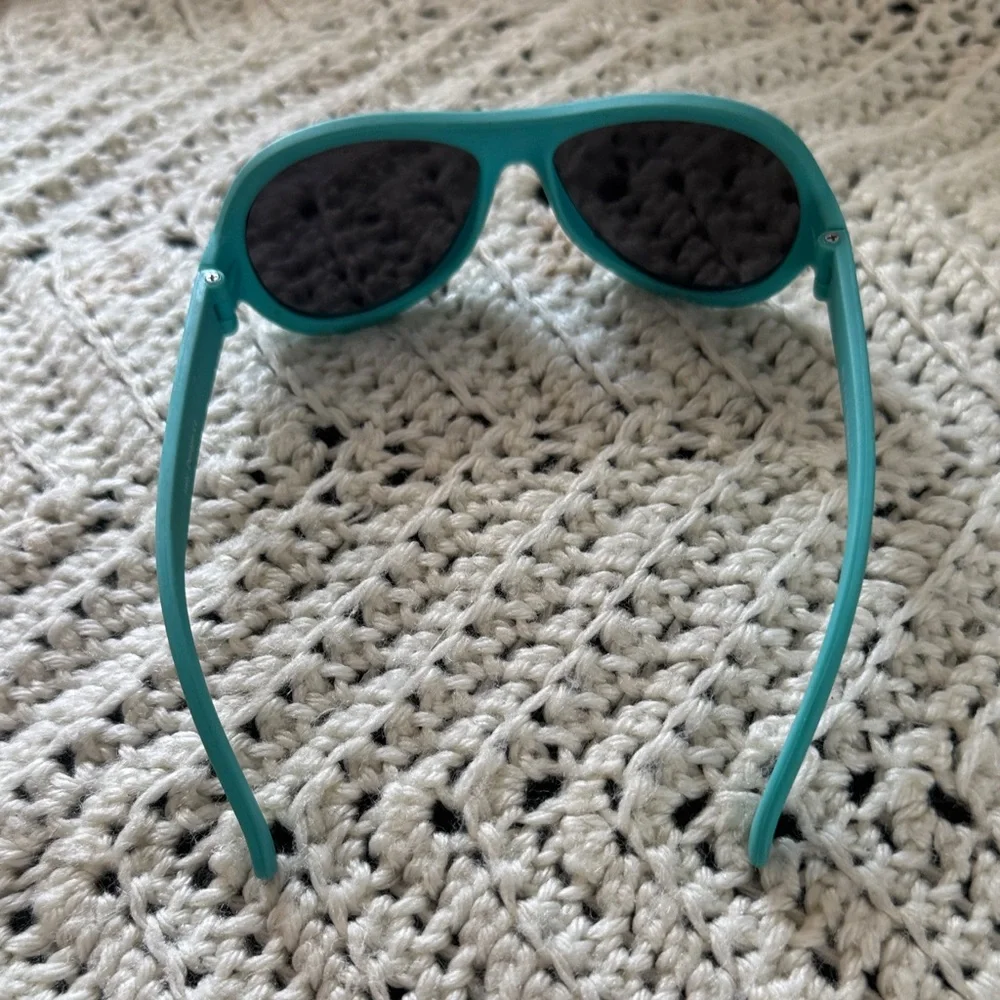 BIB-ON Sunglasses are Bendy and flexible (My first Sunglasses)Teal Aviator